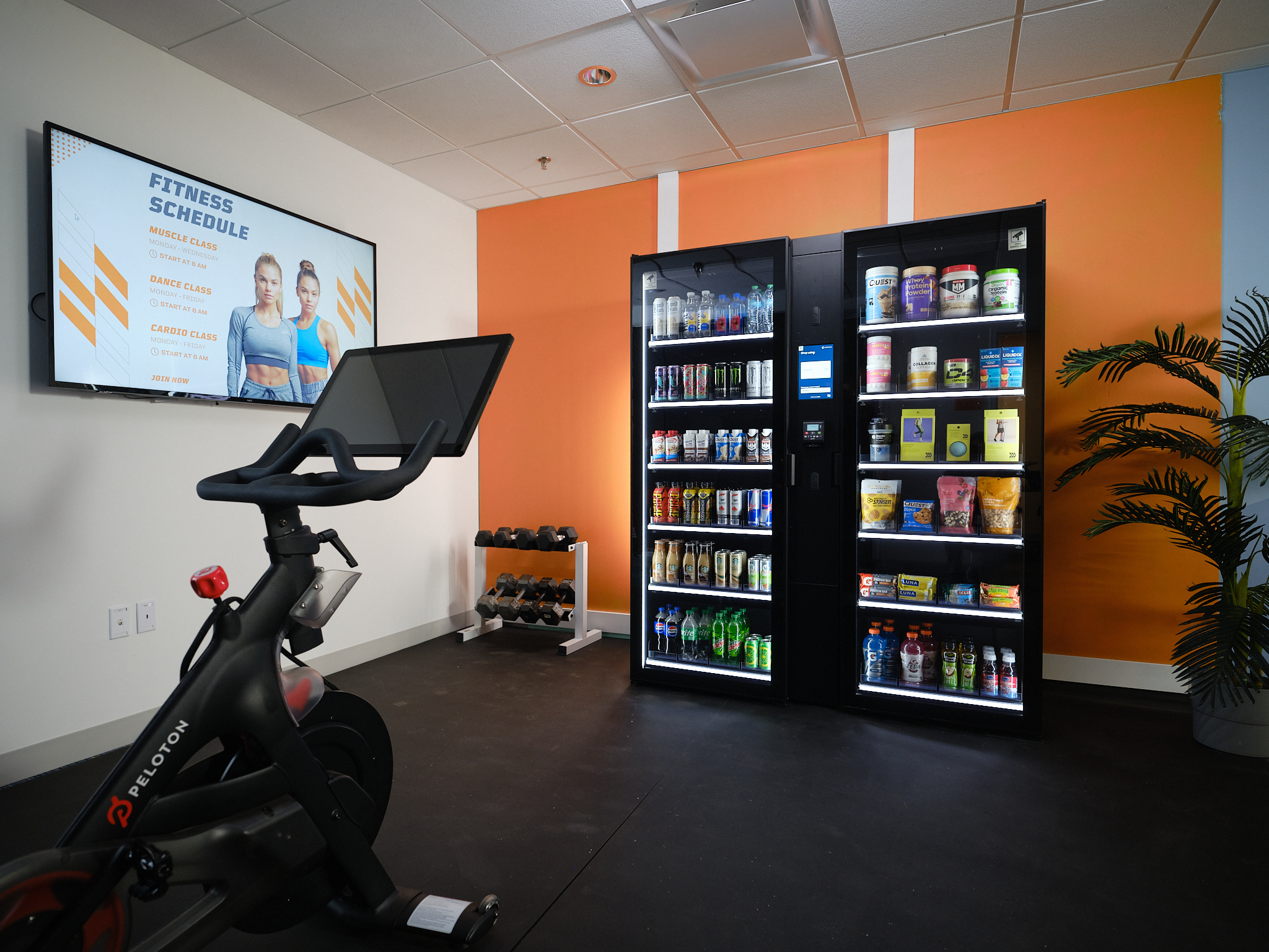 Smart Vending Machine in gym location