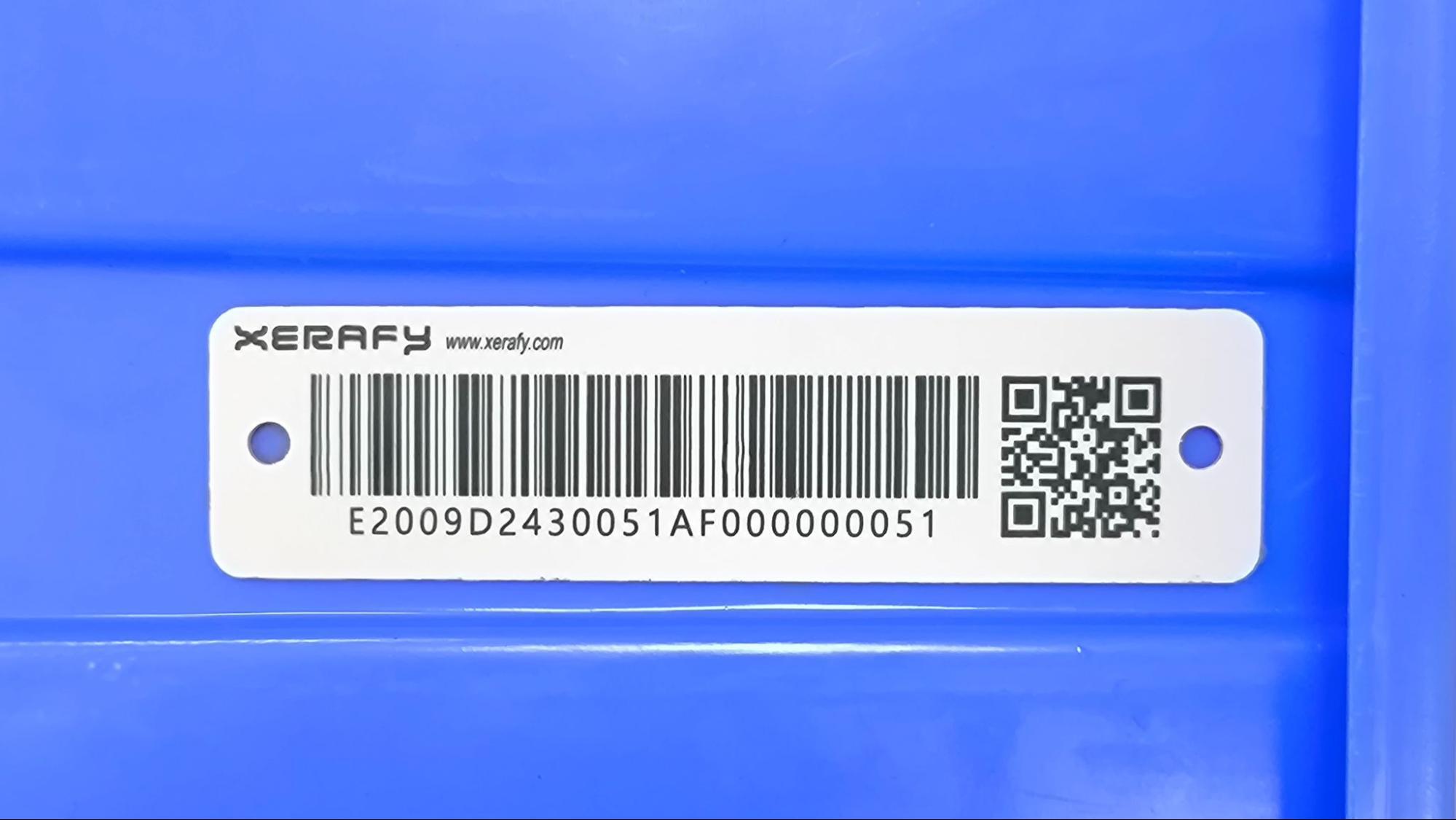 Xerafy POD TRAK on Plastic Crates