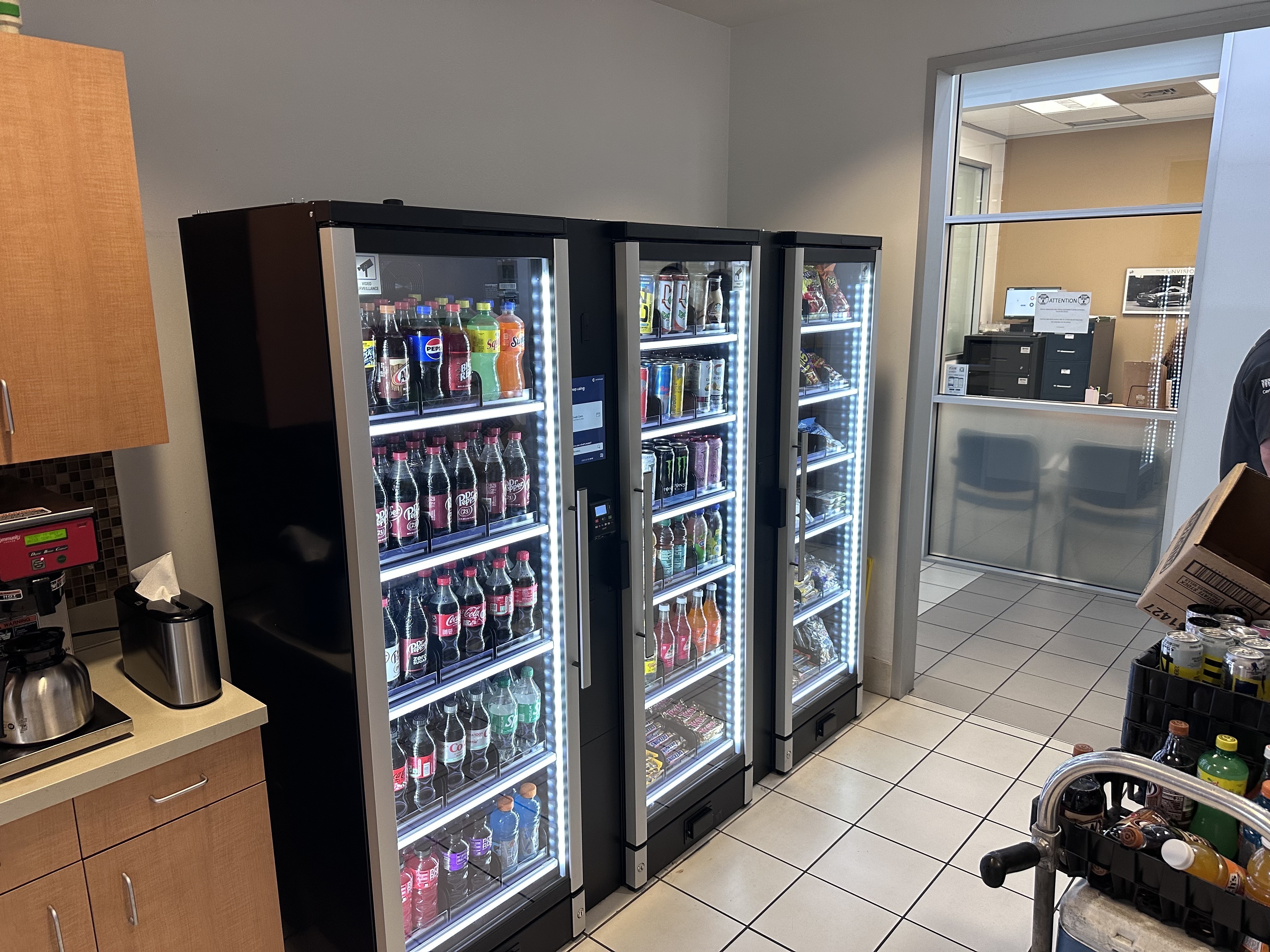 Smart Vending Machine in office location